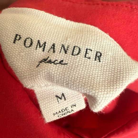 Tuckernuck Pomander Place Vibrant Red Long Sleeve Shirt Dress - Picture 2 of 5